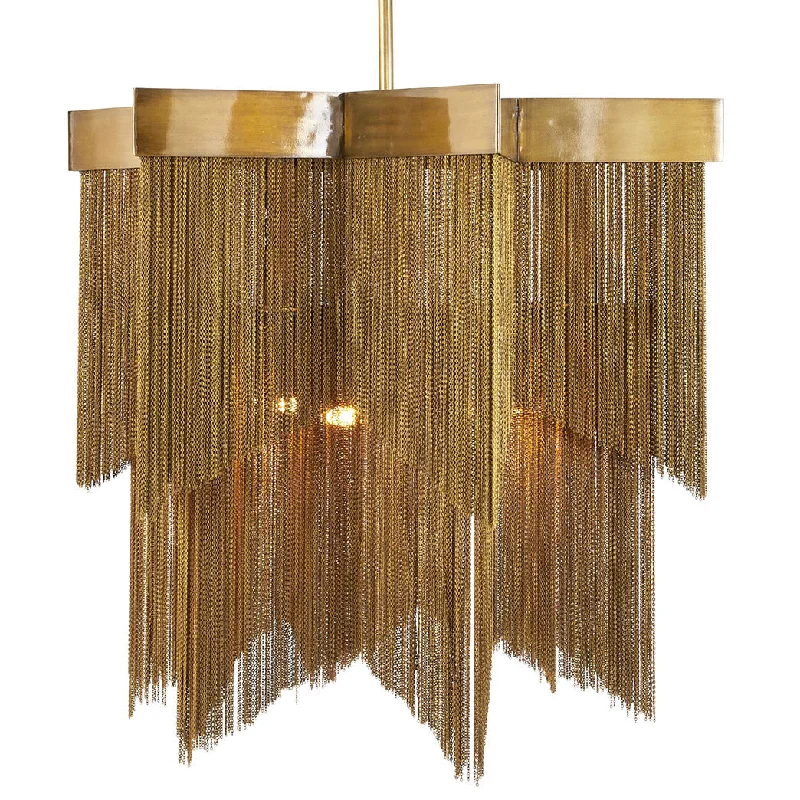 Track lighting with a decorative track designBridget Chandelier