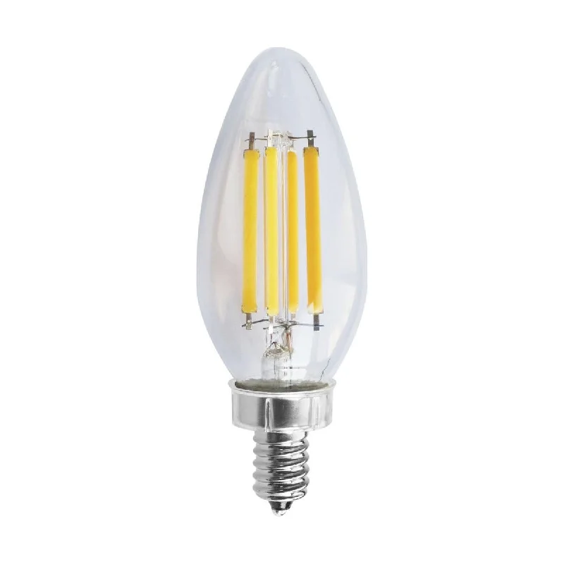 Durable Industrial Lighting for Harsh EnvironmentsC11 LED Filament Bulb, 8 Watts, 760 Lumens, 2700K, E12 Candelabra Base, Clear Finish Durable Industrial Lighting for Harsh EnvironmentsC11 LED Filament Bulb, 8 Watts, 760 Lumens, 2700K, E12 Candelabra Base, Clear Finish