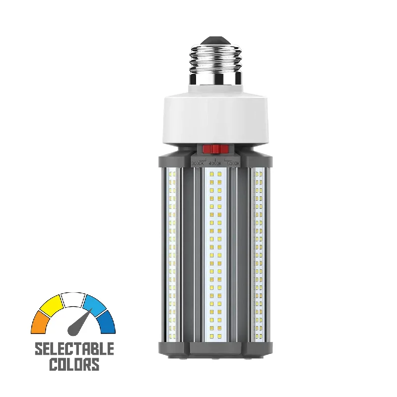 Industrial Emergency Lighting for Safety in FactoriesRetrofit LED Corn Bulb Omnidirectional, 45 Watts, 6300lm, Selectable CCT, E26 Base, 480V Industrial Emergency Lighting for Safety in FactoriesRetrofit LED Corn Bulb Omnidirectional, 45 Watts, 6300lm, Selectable CCT, E26 Base, 480V
