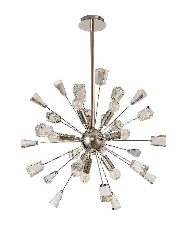 Adjustable track lighting for living roomsNolita Pendant Sputnik, 9 Light E14, Polished Nickel/Brushed Gold & Gloss Black/Crystal