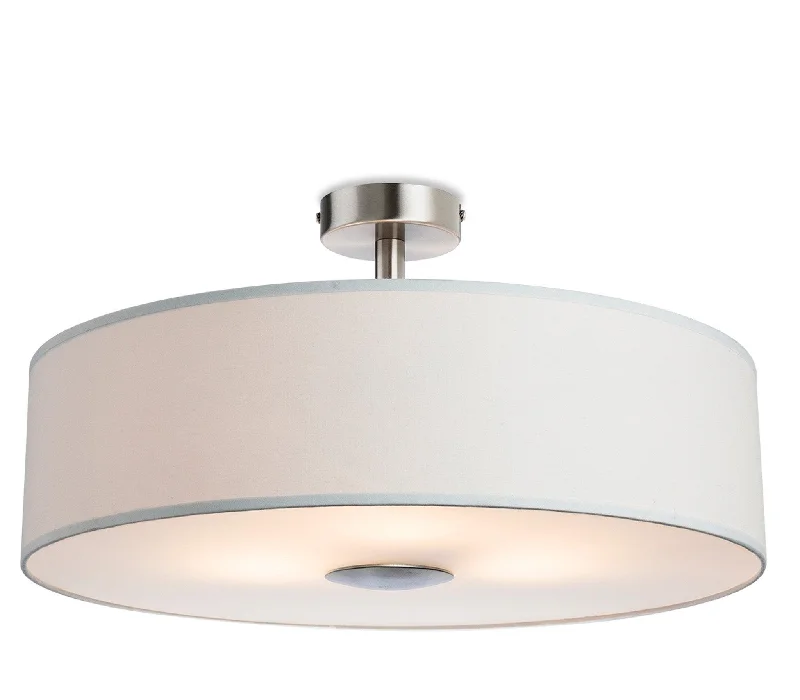 Track lighting for creating a focal pointMadison Semi Flush Fitting Cream