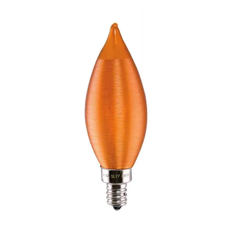 Shock - Resistant Industrial Lighting for Vibrating Machinery AreasCA11 Filament LED Bulb, 2W, 100lm, 2100K, 20W Equal, E12 Candelabra Base, Satin Spun Amber, Carded Shock - Resistant Industrial Lighting for Vibrating Machinery AreasCA11 Filament LED Bulb, 2W, 100lm, 2100K, 20W Equal, E12 Candelabra Base, Satin Spun Amber, Carded