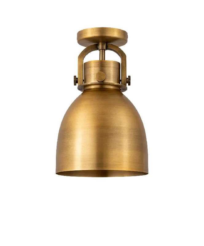 Industrial Pendant Lighting for Machine ShopsDowntown Urban One Light Flush Mount