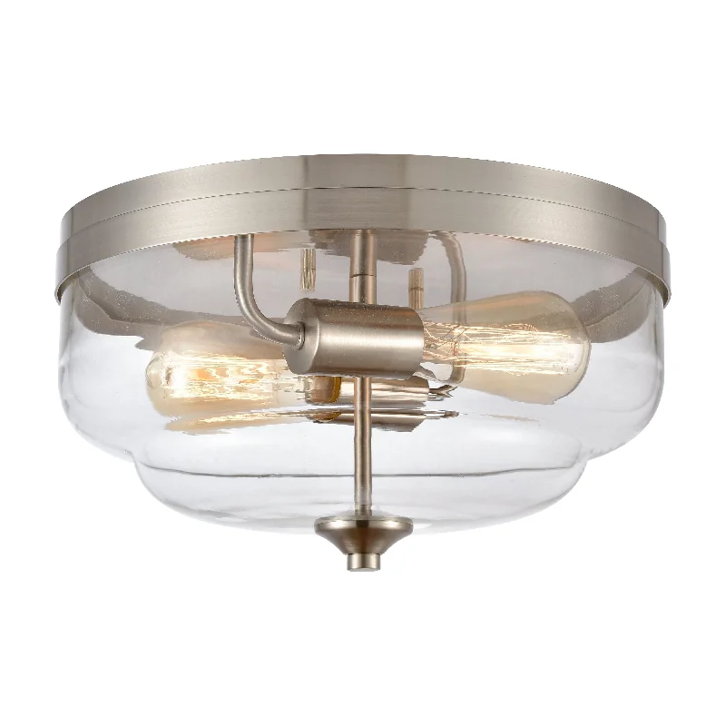 White track lighting for a clean lookCalistoga 13" Wide 2-Light Flush Mount