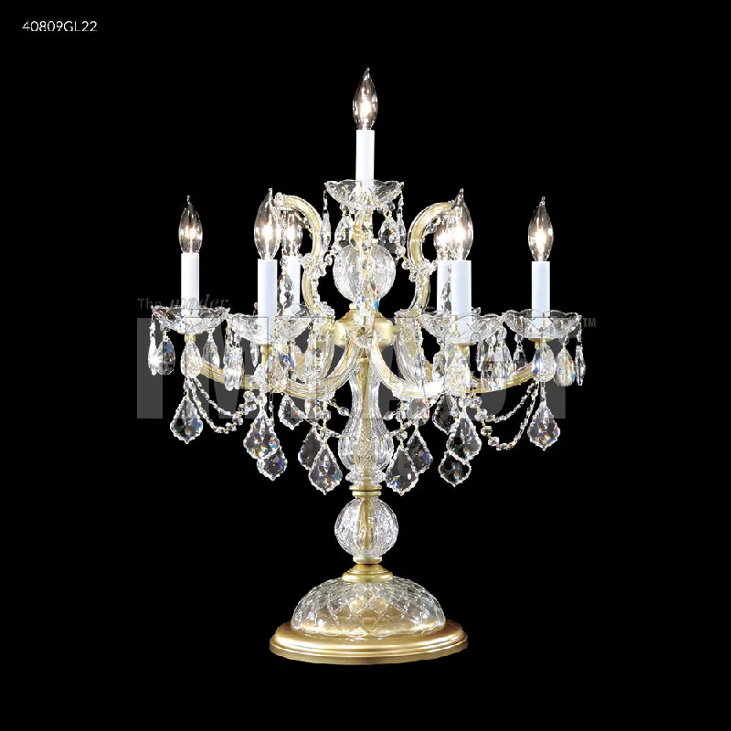 Rustic track lighting for farmhouse decorJames R Moder Maria Theresa 6 Arm Table Lamp