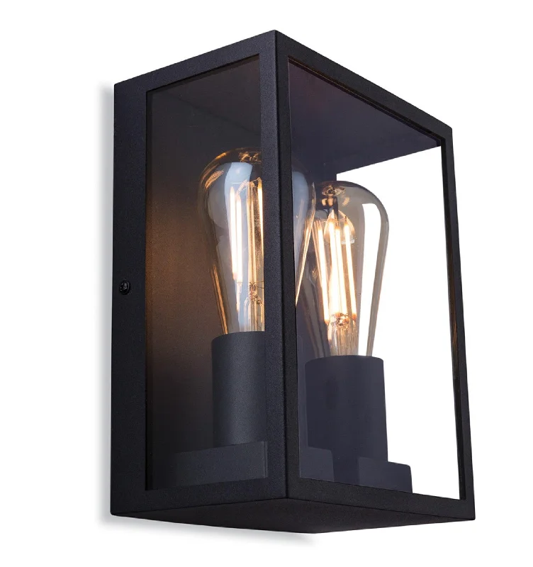 Track lighting with a chunky, bold designvictorian style wall lamps with intricate metalwork for traditional entrywaysHouston Wall Light Black