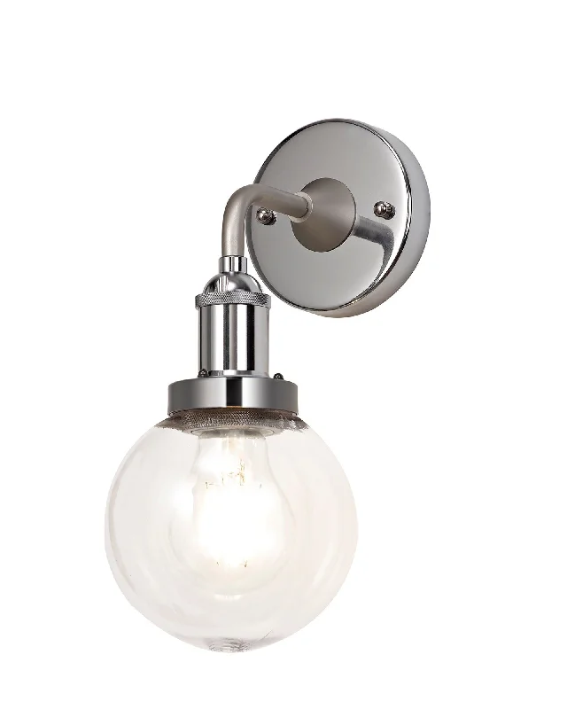 Track lighting with a chunky, bold designSoiree Wall Lamp 1 Light E27 IP65 Exterior Titanium Silver/Polished Chrome Track lighting with a chunky, bold designSoiree Wall Lamp 1 Light E27 IP65 Exterior Titanium Silver/Polished Chrome