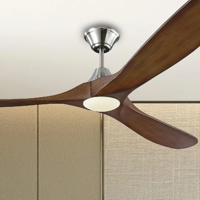 Corrosion - Resistant Industrial Lighting for Coastal FactoriesMaverick Max 70 Inch Steel and Koa LED Large Ceiling Fan with Light and Remote Corrosion - Resistant Industrial Lighting for Coastal FactoriesMaverick Max 70 Inch Steel and Koa LED Large Ceiling Fan with Light and Remote