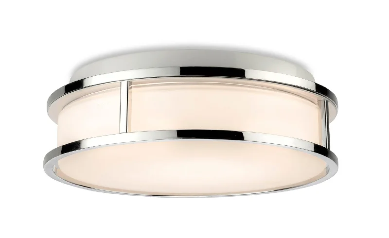 High - lumen track lighting for bright spacesAdelaide LED Flush Ceiling Fitting Chrome with Opal White Glass High - lumen track lighting for bright spacesAdelaide LED Flush Ceiling Fitting Chrome with Opal White Glass