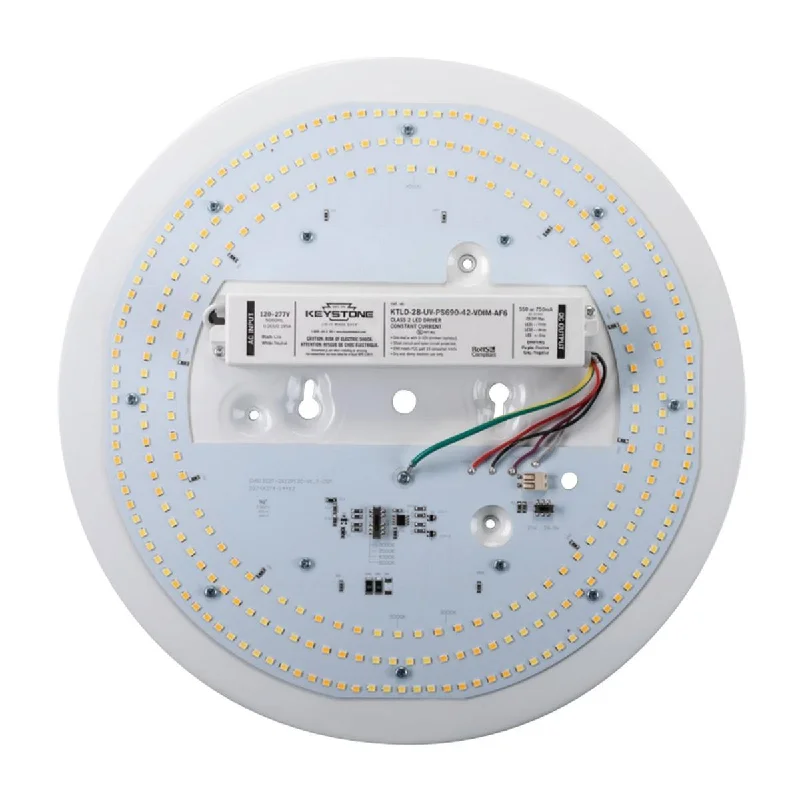 Industrial Wall - Mounted Lighting for Workshop Walls13" Round Flush Mount LED Retrofit Kit, 4200lm, Selectable CCT, 120-277V Industrial Wall - Mounted Lighting for Workshop Walls13" Round Flush Mount LED Retrofit Kit, 4200lm, Selectable CCT, 120-277V