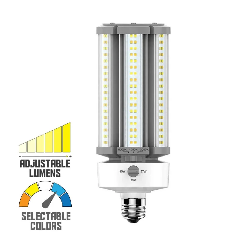 Industrial Pendant Lighting for Machine ShopsPost Top LED Lamp, 27W|36W|45W, 6500 Lumens, Selectable CCT, E26 Medium Base, 120-277V Industrial Pendant Lighting for Machine ShopsPost Top LED Lamp, 27W|36W|45W, 6500 Lumens, Selectable CCT, E26 Medium Base, 120-277V