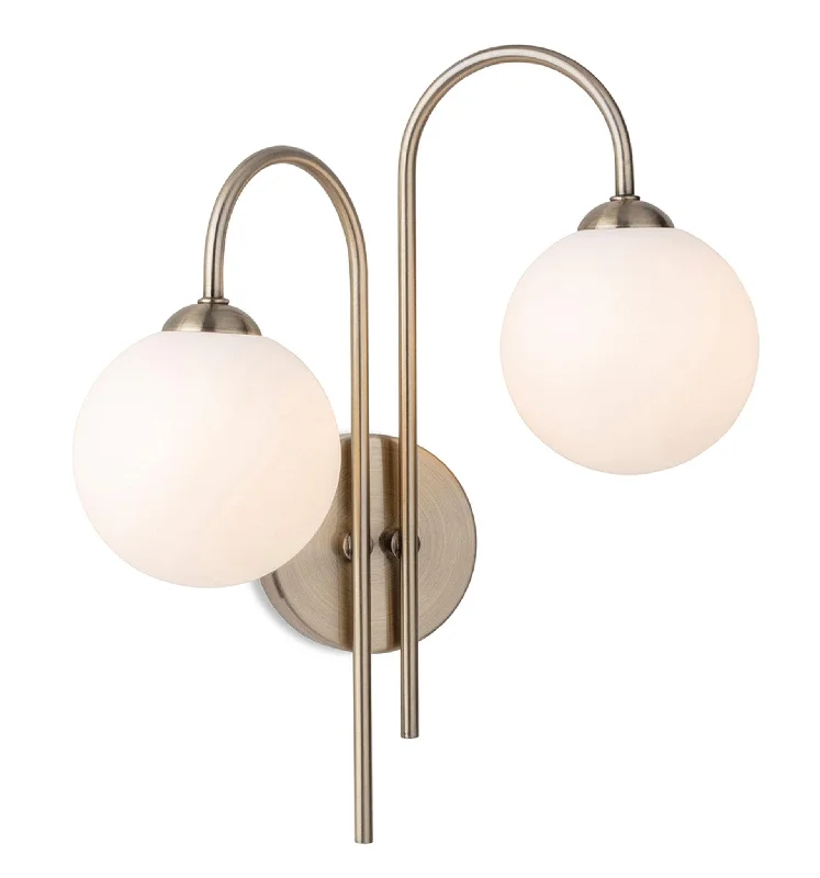 Low - voltage track lighting for safetyLyndon 2 Light Wall Antique Brass with Opal White Glass Low - voltage track lighting for safetyLyndon 2 Light Wall Antique Brass with Opal White Glass