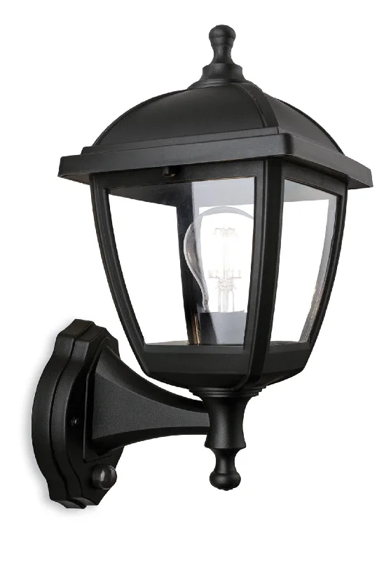 Track lighting with integrated LED driverscoastal style wall lamps with nautical elements for beachfront homesPalma Lantern - Wall Light with PIR Black Resin