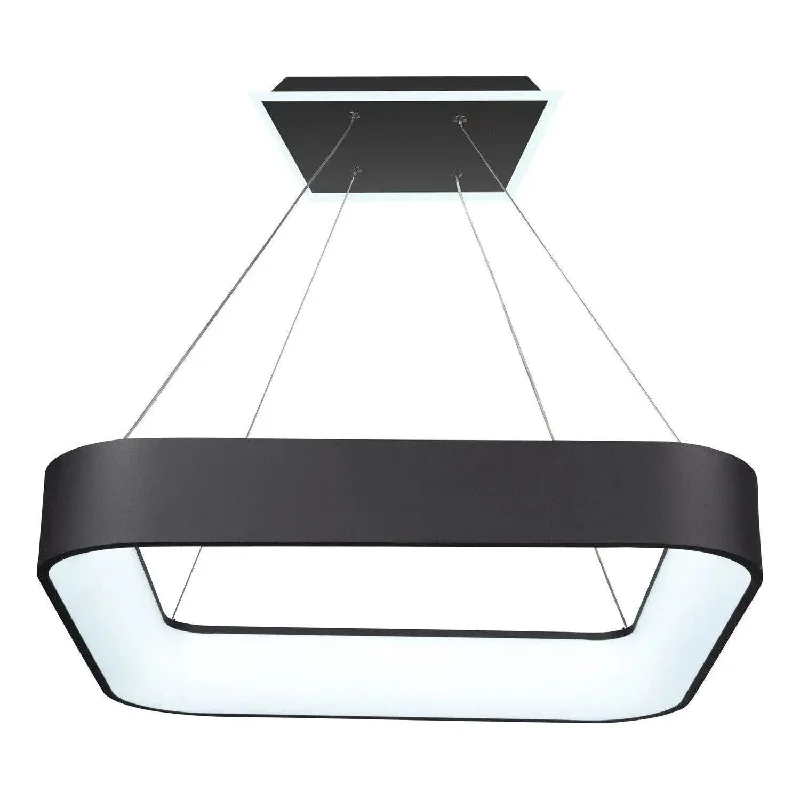 Track lighting with swivel heads for precise aimingLazio LED Rectangular Chandelier Track lighting with swivel heads for precise aimingLazio LED Rectangular Chandelier