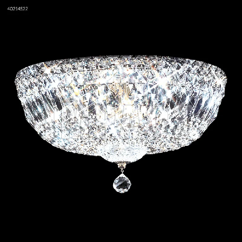 White track lighting for a clean lookJames R. Moder All Crystal Flush Mount Chandelier 40214 White track lighting for a clean lookJames R. Moder All Crystal Flush Mount Chandelier 40214