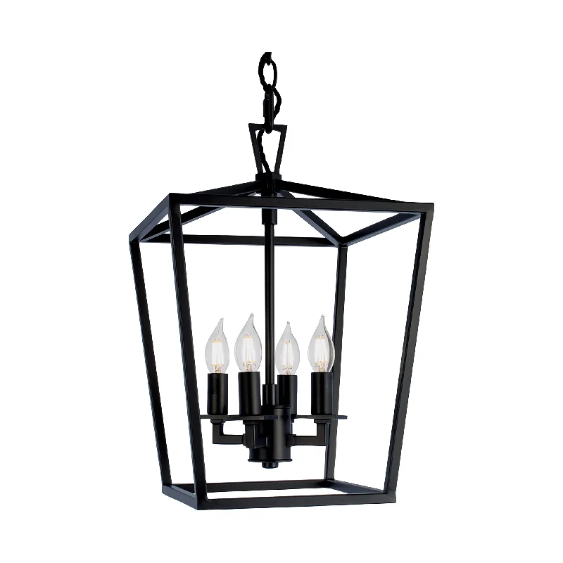 Track lighting with clear glass shadesCage 12" Pendant Light