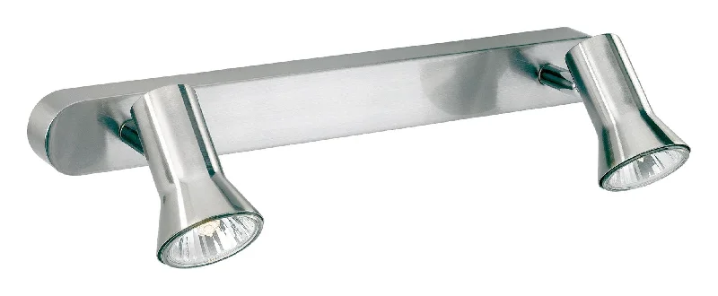 Energy - efficient track lighting fixturesMagnum 2 Light Bar Brushed Steel