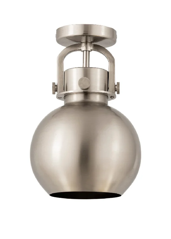 Industrial Pendant Lighting for Machine ShopsDowntown Urban One Light Flush Mount