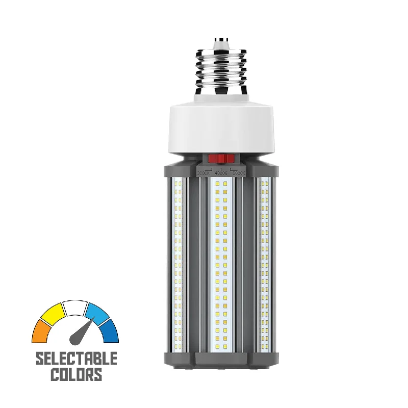 Waterproof Industrial Lighting for Wet AreasRetrofit LED Corn Bulb Omnidirectional, 45 Watts, 6300lm, Selectable CCT, EX39 Mogul, 480V Waterproof Industrial Lighting for Wet AreasRetrofit LED Corn Bulb Omnidirectional, 45 Watts, 6300lm, Selectable CCT, EX39 Mogul, 480V