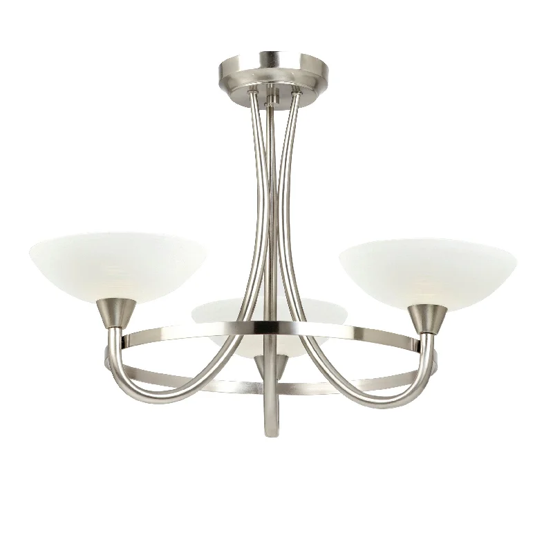 Track lighting for modernizing traditional interiorsCagney 3lt semi flush