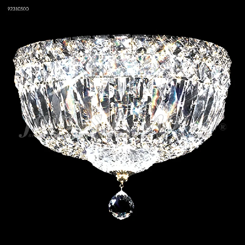 Track lighting for enhancing the architectureJames R Moder Prestige 10 inch All Crystal Flush Mount