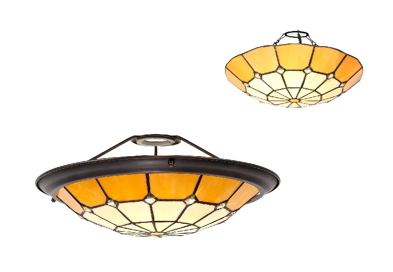 White track lighting for a clean lookSpectra, Tiffany 35cm Non-Electric Uplighter Shade White track lighting for a clean lookSpectra, Tiffany 35cm Non-Electric Uplighter Shade