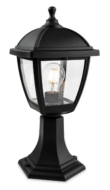 Track lighting for high - ceiling spacesPalma Lantern - Pillar Black Resin