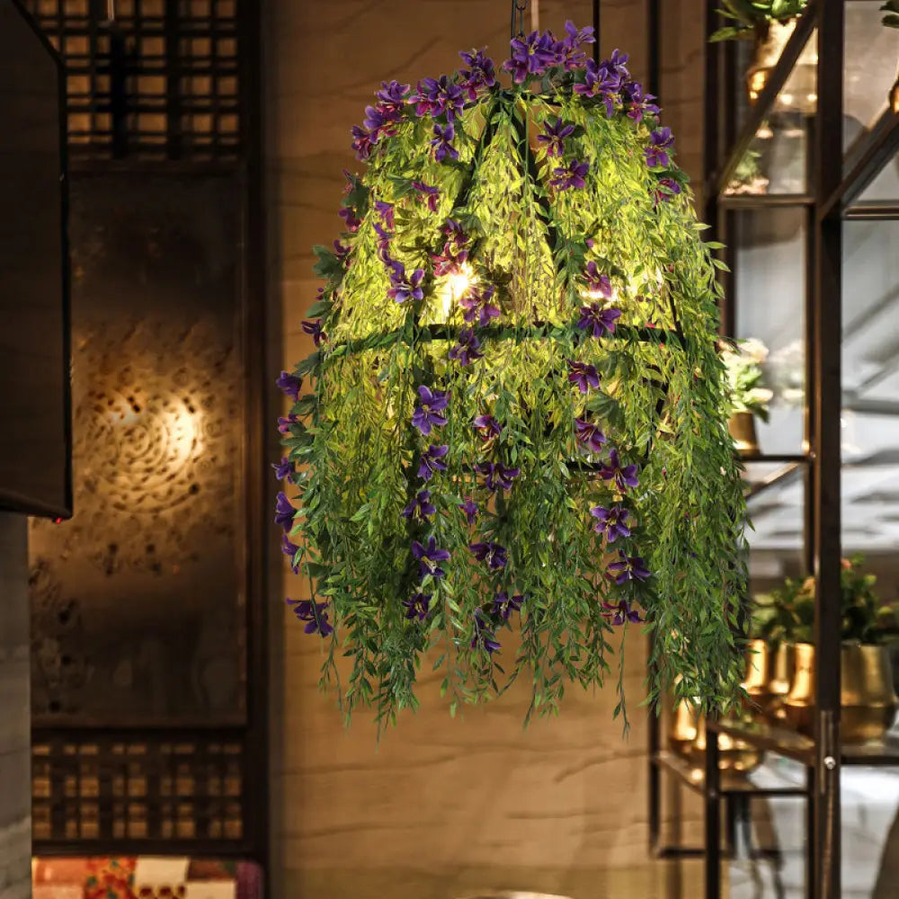 LED Chandeliers for Energy - Efficient LightingLED Chandeliers for Energy - Efficient LightingIndustrial Black Metal Chandelier with Diamond Cage Design - Perfect for Restaurant Lighting