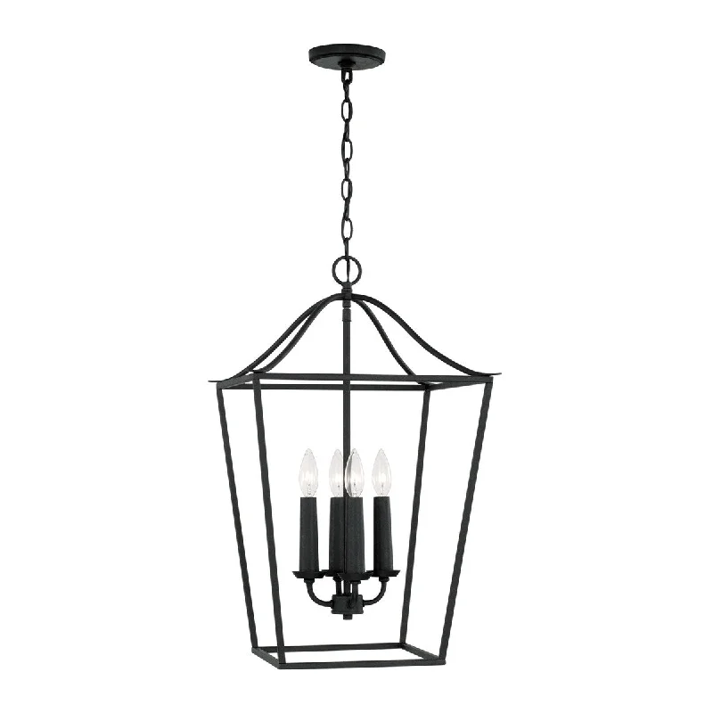 Chandeliers with Metal Frames in Black FinishChandeliers with Metal Frames in Black Finish4-Light Foyer - 25.5 High Chandeliers with Metal Frames in Black FinishChandeliers with Metal Frames in Black Finish4-Light Foyer - 25.5 High