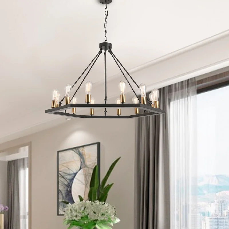 Chandeliers with Pendant Lights for a Stylish LookChandeliers with Pendant Lights for a Stylish Look42-inch Round Wagon Wheel 12-light Chandelier