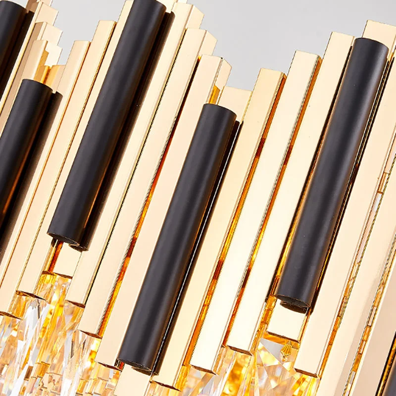 Chandeliers with Sputnik - Style Design for a Futuristic VibeChandeliers with Sputnik - Style Design for a Futuristic VibeContemporary Gold Multi Layer Ceiling Pendant Light with Crystal Prism - 6/10 Heads