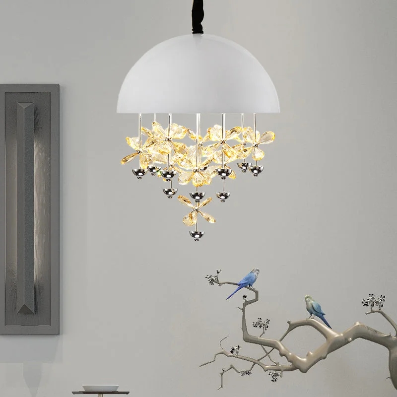 Chandeliers with Sputnik - Style Design for a Futuristic VibeChandeliers with Sputnik - Style Design for a Futuristic VibeDomed Pendant Light with Crystal Flower Deco - Modern Metal Hanging Ceiling Light (6/10 Lights) in Black/White Chandeliers with Sputnik - Style Design for a Futuristic VibeChandeliers with Sputnik - Style Design for a Futuristic VibeDomed Pendant Light with Crystal Flower Deco - Modern Metal Hanging Ceiling Light (6/10 Lights) in Black/White