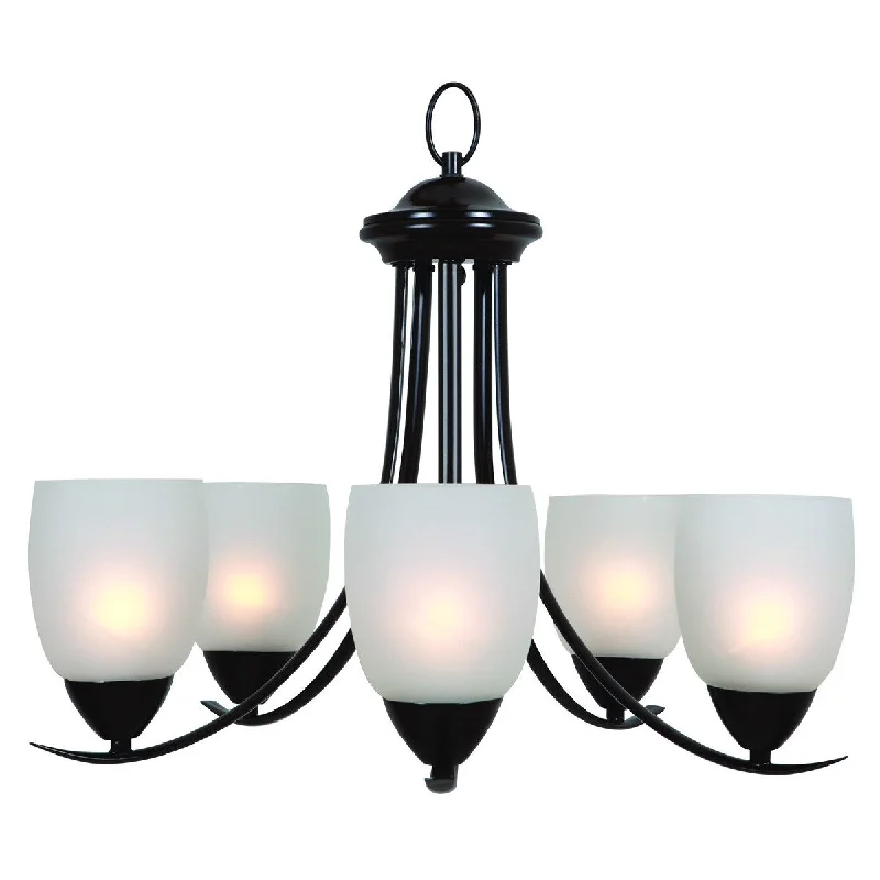 Chandeliers with Venetian Glass for a Luxurious LookChandeliers with Venetian Glass for a Luxurious LookAA Warehousing Ann 5 Light Chandelier with White Etched glass - 22.25Wx22.25LX17.88H in.