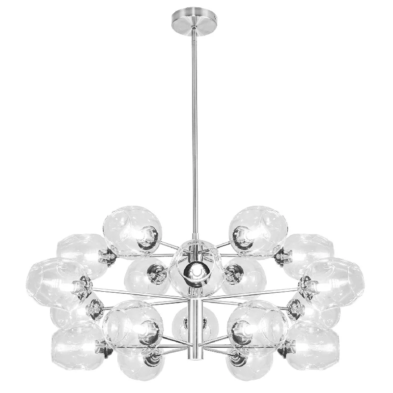 Chandeliers with Metal Frames in Silver FinishChandeliers with Metal Frames in Silver FinishAbii 18 Light Chandelier Chandeliers with Metal Frames in Silver FinishChandeliers with Metal Frames in Silver FinishAbii 18 Light Chandelier