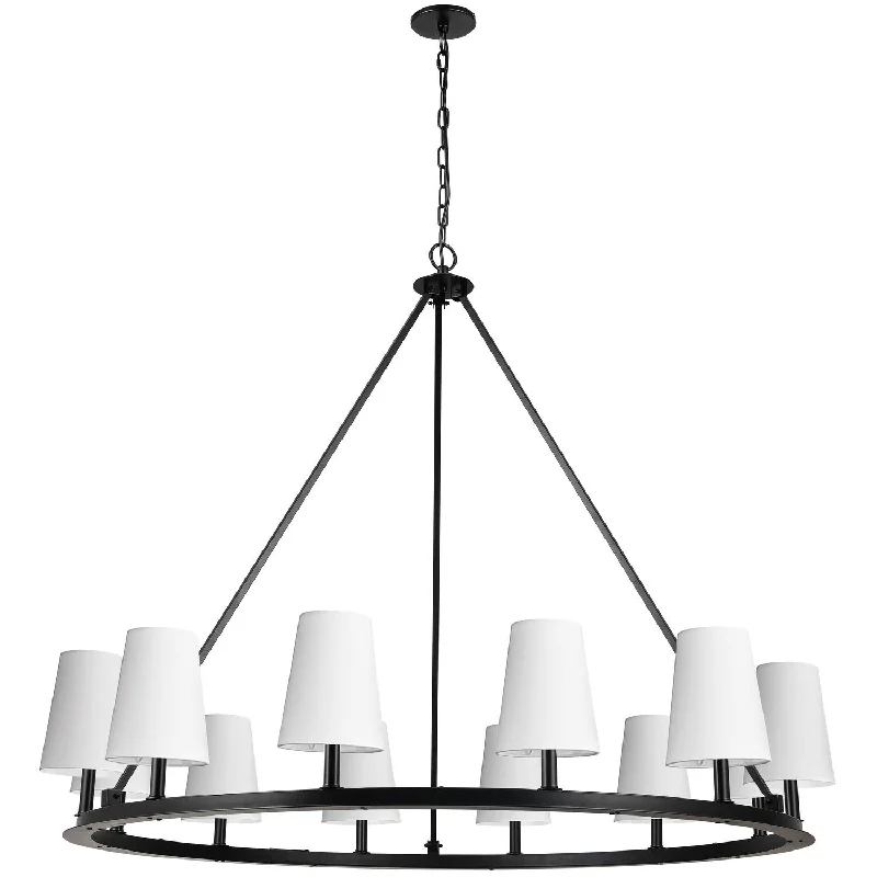 Chandeliers with Metal Frames in Black FinishChandeliers with Metal Frames in Black FinishColby 12 Light Chandelier Chandeliers with Metal Frames in Black FinishChandeliers with Metal Frames in Black FinishColby 12 Light Chandelier