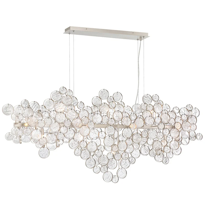 Chandeliers for High Ceilings to Fill Vertical SpaceChandeliers for High Ceilings to Fill Vertical SpaceEurofase 34032 Trento 15-lt 56" Linear Chandelier