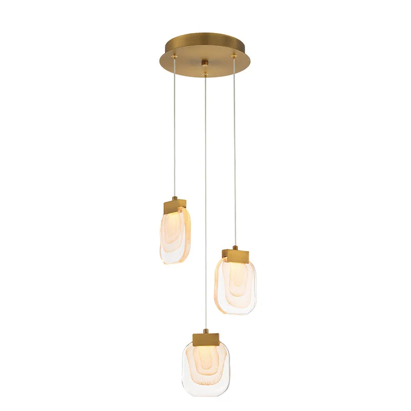 Industrial Iron Chandeliers for Loft - Inspired SpacesIndustrial Iron Chandeliers for Loft - Inspired SpacesEurofase 38042 Paget 3-lt 10" LED Chandelier