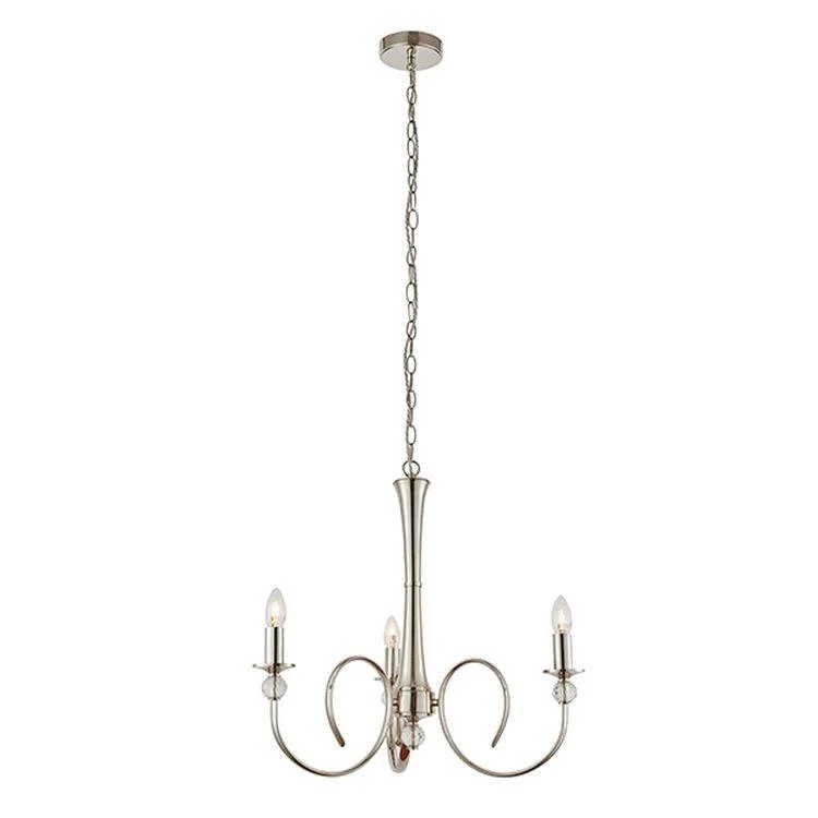 Chandeliers with Clear Crystal for a Sparkling EffectChandeliers with Clear Crystal for a Sparkling EffectFabia 3-Light Pendant Ceiling Light