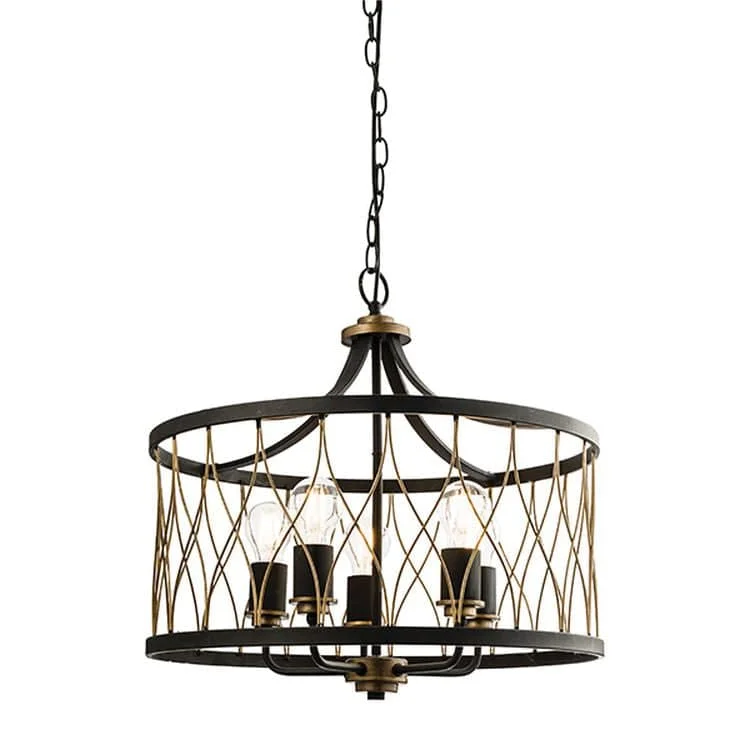 Chandeliers with Colored Glass for a Splash of ColorChandeliers with Colored Glass for a Splash of ColorHeston 5-Light Pendant Ceiling Light