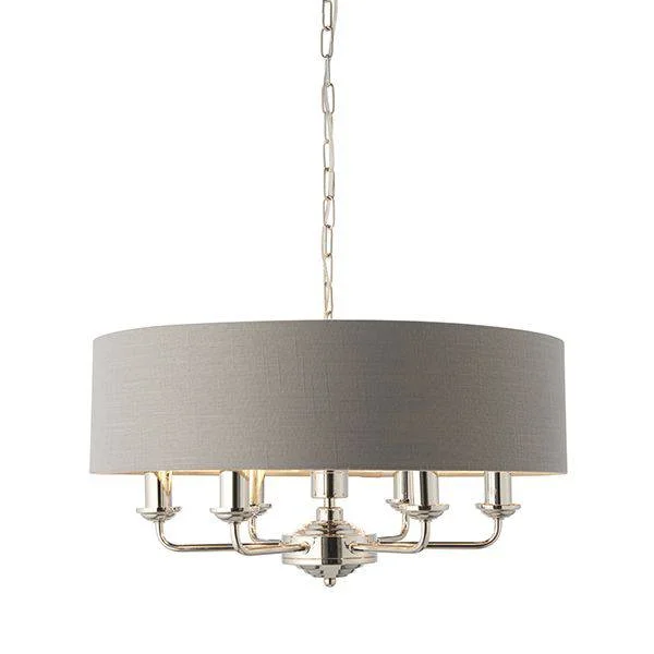 Chandeliers for Living Rooms to Create a Focal PointChandeliers for Living Rooms to Create a Focal PointHighclere 6-Light Pendant Ceiling Light with Charcoal Shade Chandeliers for Living Rooms to Create a Focal PointChandeliers for Living Rooms to Create a Focal PointHighclere 6-Light Pendant Ceiling Light with Charcoal Shade