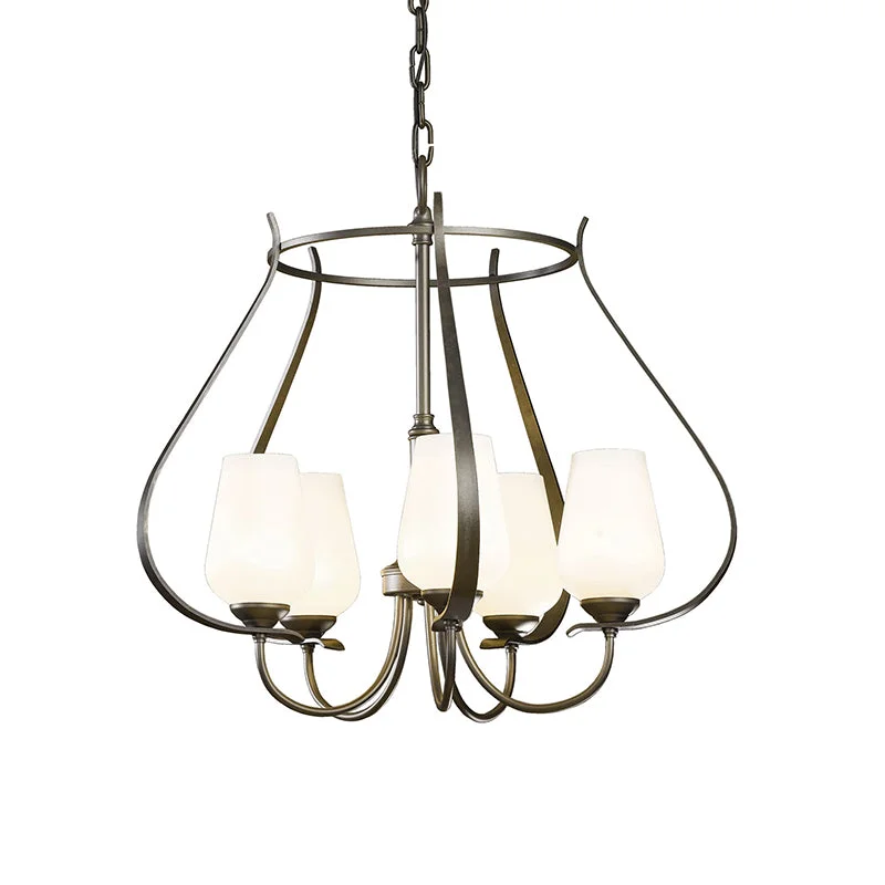 Large Chandeliers for Grand Halls and FoyersLarge Chandeliers for Grand Halls and FoyersHubbardton Forge 103045 Flora 5-lt 22" Chandelier