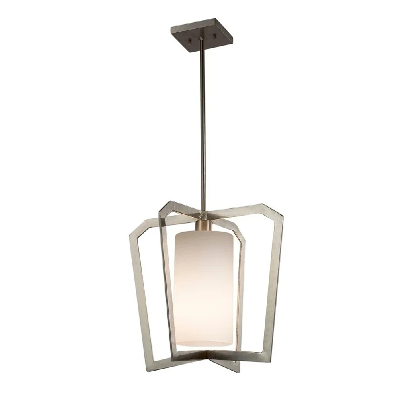 Chandeliers with Metal Frames in Gold FinishChandeliers with Metal Frames in Gold FinishJustice Design Fusion Aria 1-light Brushed Nickel Chandelier, Opal Shade - Silver Chandeliers with Metal Frames in Gold FinishChandeliers with Metal Frames in Gold FinishJustice Design Fusion Aria 1-light Brushed Nickel Chandelier, Opal Shade - Silver