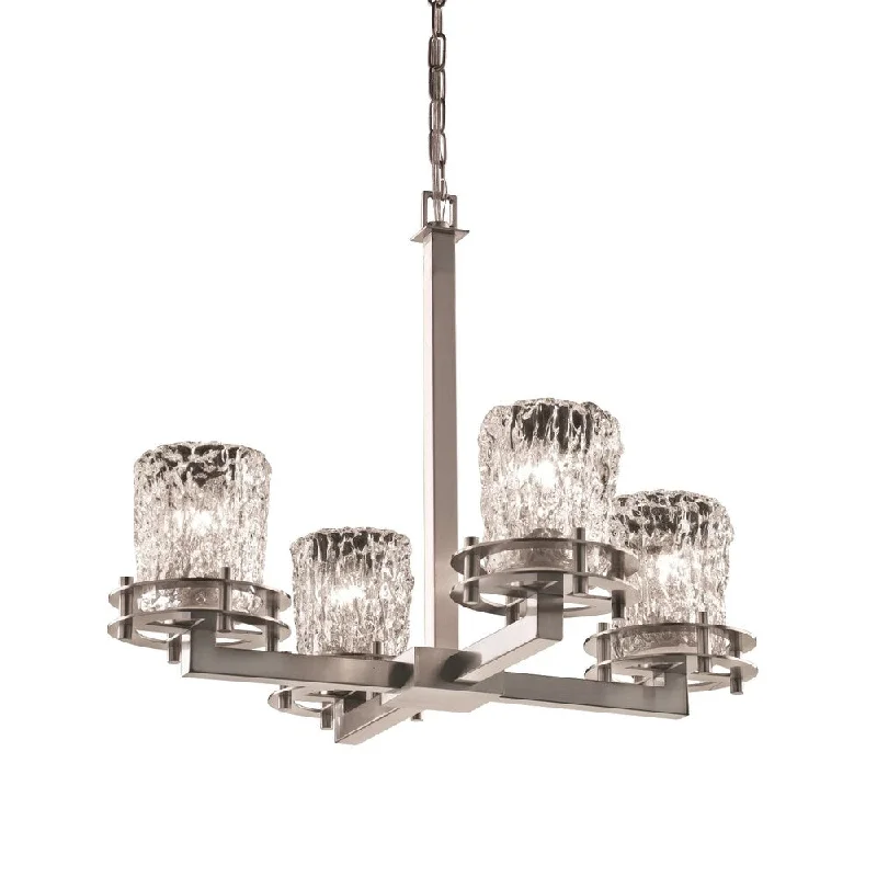 Chandeliers for High Ceilings to Fill Vertical SpaceChandeliers for High Ceilings to Fill Vertical SpaceJustice Design Veneto Luce 4-Light Chandelier, Nickel with Clear Chandeliers for High Ceilings to Fill Vertical SpaceChandeliers for High Ceilings to Fill Vertical SpaceJustice Design Veneto Luce 4-Light Chandelier, Nickel with Clear