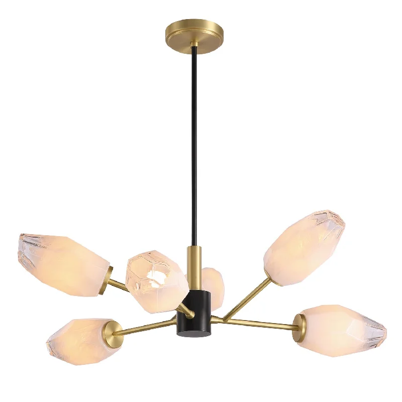 Chandeliers with Frosted Glass for a Softer Light DiffusionChandeliers with Frosted Glass for a Softer Light DiffusionKanova & Co. Glacier KCH0114-6NB Chandelier Light - Louise Brass Chandeliers with Frosted Glass for a Softer Light DiffusionChandeliers with Frosted Glass for a Softer Light DiffusionKanova & Co. Glacier KCH0114-6NB Chandelier Light - Louise Brass