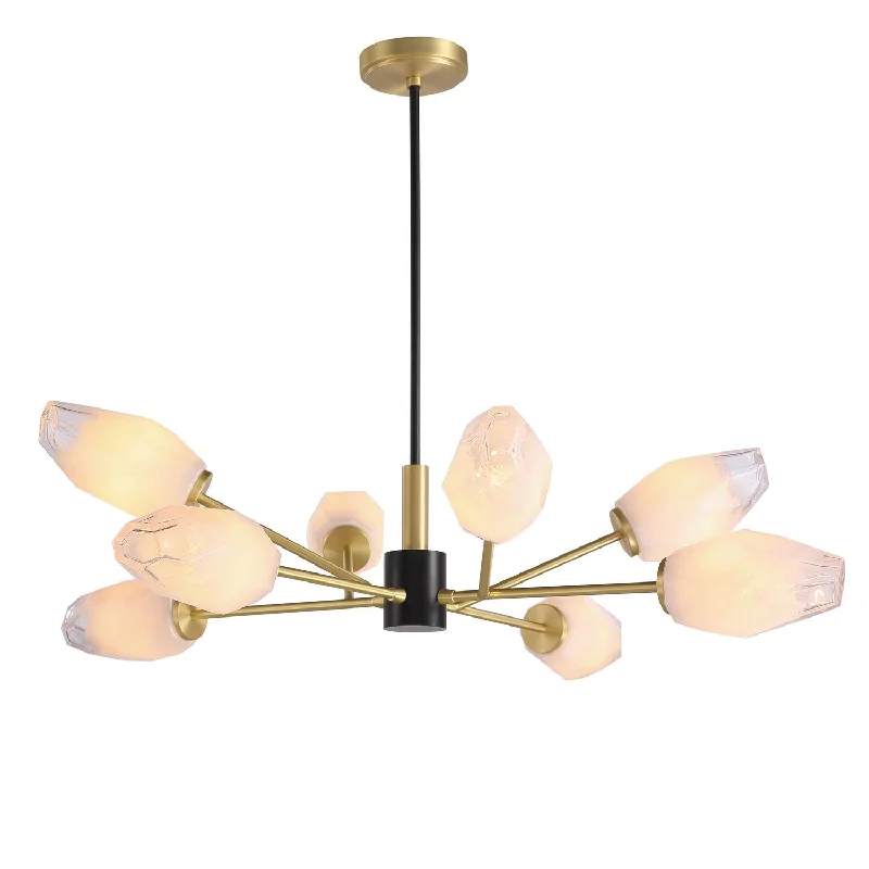 Small Chandeliers for Compact RoomsSmall Chandeliers for Compact RoomsKanova & Co. Glacier KCH0114-8NB Chandelier Light - Louise Brass