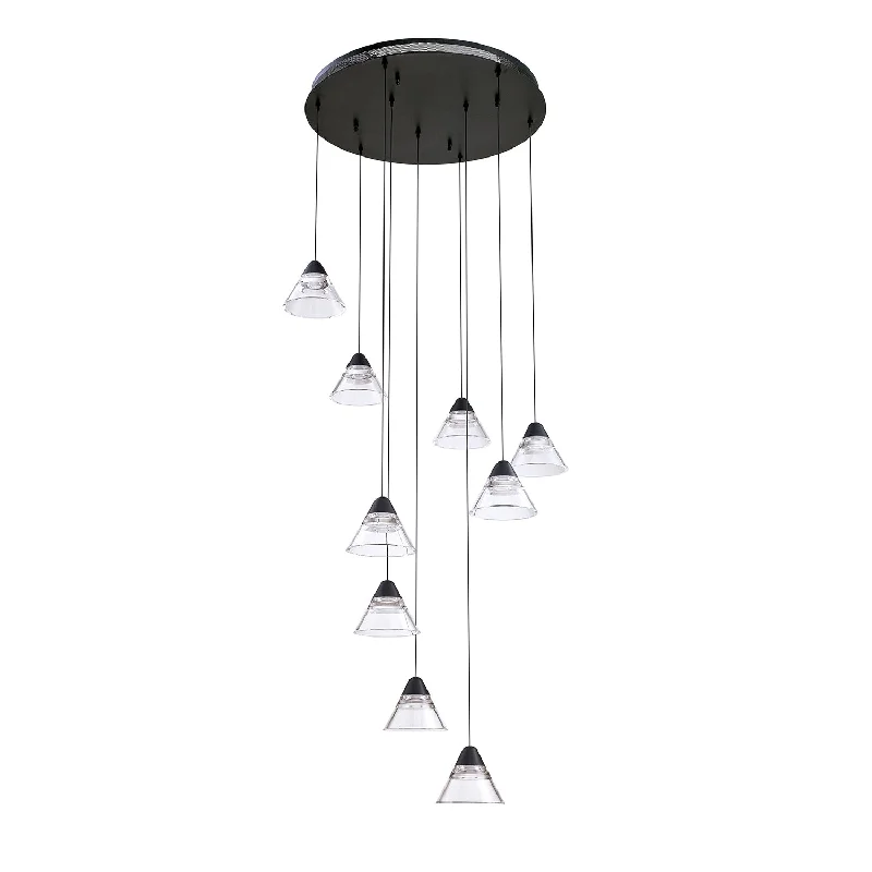 Chandeliers with Frosted Glass for a Softer Light DiffusionChandeliers with Frosted Glass for a Softer Light DiffusionKendal Geo PF213-9LPA-BLK Chandelier Light - Black Chandeliers with Frosted Glass for a Softer Light DiffusionChandeliers with Frosted Glass for a Softer Light DiffusionKendal Geo PF213-9LPA-BLK Chandelier Light - Black