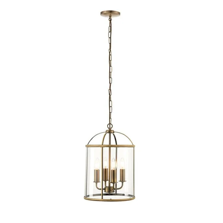 Chandeliers with Clear Crystal for a Sparkling EffectChandeliers with Clear Crystal for a Sparkling EffectLambeth 4-Light Pendant Ceiling Light Antique Brass Chandeliers with Clear Crystal for a Sparkling EffectChandeliers with Clear Crystal for a Sparkling EffectLambeth 4-Light Pendant Ceiling Light Antique Brass