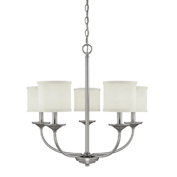 Chandeliers with Multiple Lights for Maximum IlluminationChandeliers with Multiple Lights for Maximum IlluminationLoft 5-light Matte Nickel Chandelier - Matte Nickel