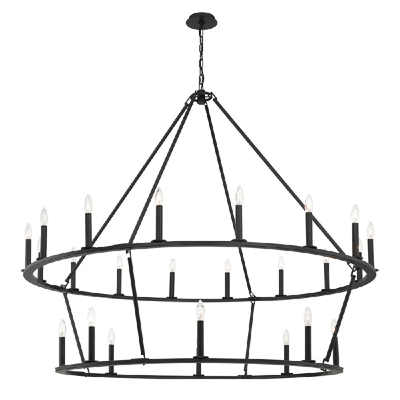 Chandeliers with Adjustable Arms for Directional LightingChandeliers with Adjustable Arms for Directional LightingMariana Lancelot II 192408 Chandelier Light - Black