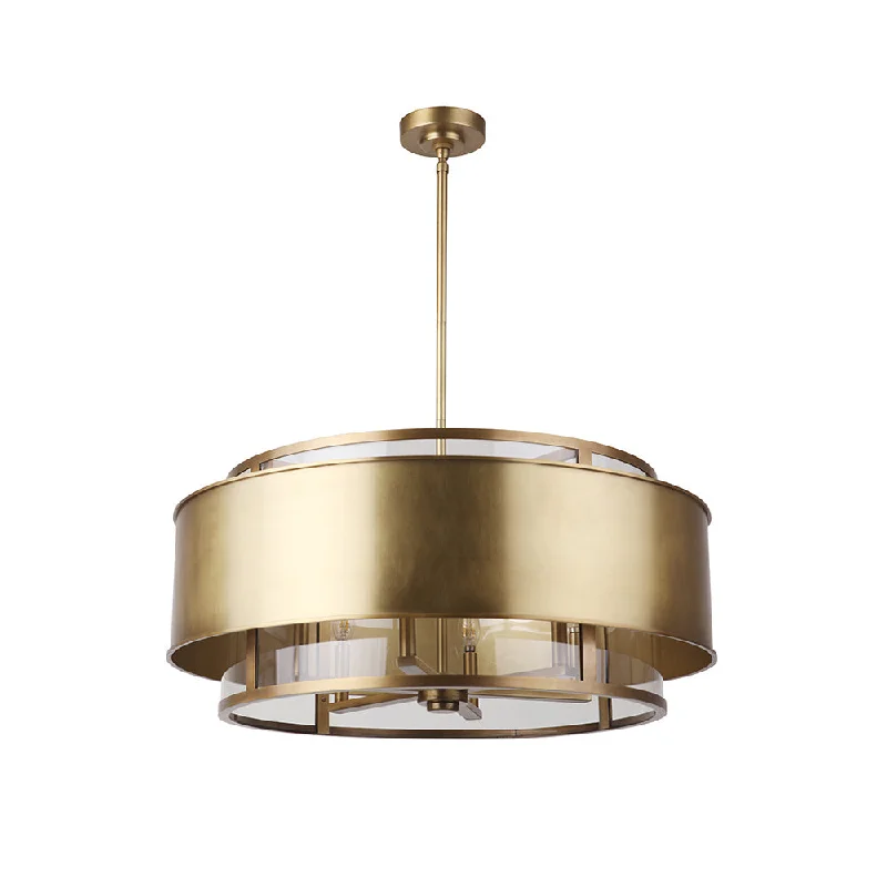 Chandeliers with Metal Frames in Gold FinishChandeliers with Metal Frames in Gold FinishMariana Jupiter 393042 Chandelier Light - Brass